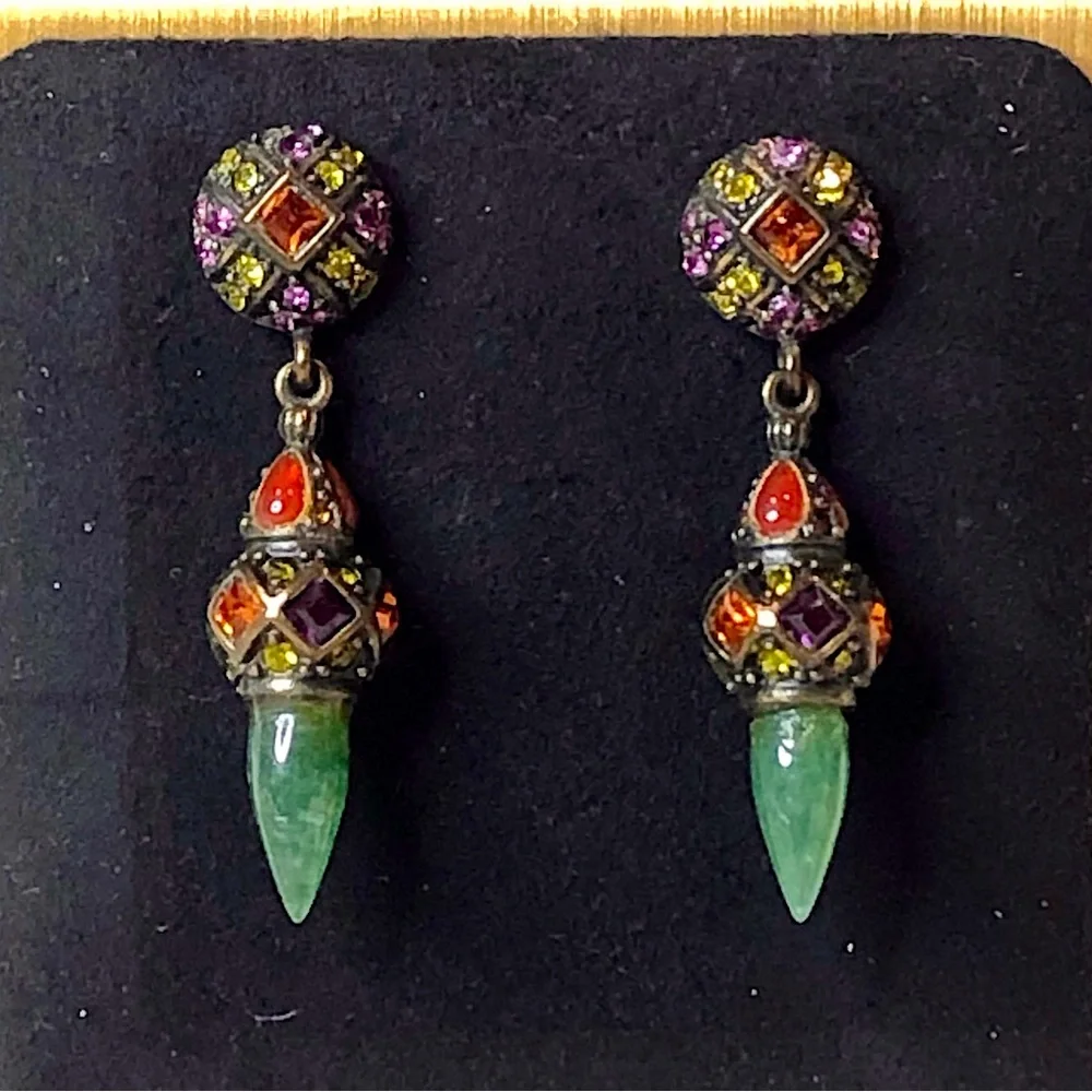 HEIDI DAUS Elegant Multicolor Drop Earrings - Picture 5 of 17